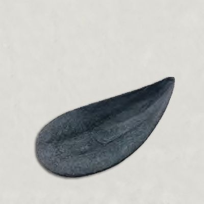 Tortino a forma di cozza 80mm-medio, nero