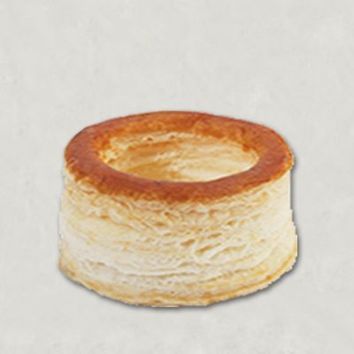 Puff pastry tartlets 75 mm - medium - round - 12 pieces